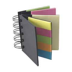 Vue Memo carnet de notes de couleur noir| Krokrodeal