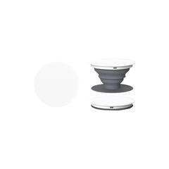 Vue PopSockets® support pour téléphone de couleur blanc| Krokrodeal