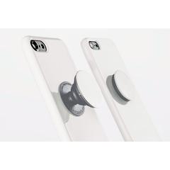 Vue PopSockets® support pour téléphone de couleur blanc| Krokrodeal