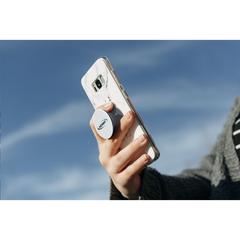 Vue PopSockets® support pour téléphone de couleur blanc| Krokrodeal