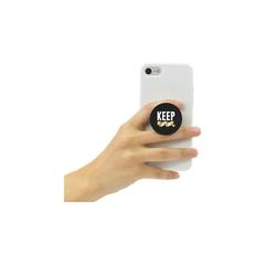 Vue PopSockets® support pour téléphone de couleur noir| Krokrodeal