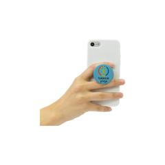 Vue PopSockets® support pour téléphone de couleur noir| Krokrodeal