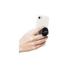 Vue PopSockets® support pour téléphone de couleur noir| Krokrodeal
