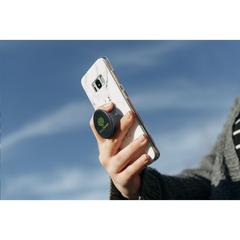 Vue PopSockets® support pour téléphone de couleur noir| Krokrodeal