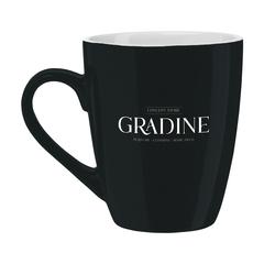 Vue Zonia mug de couleur noir| Krokrodeal