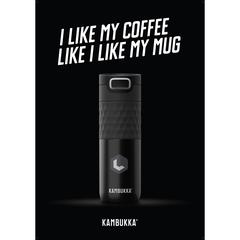 Vue Kambukka® Etna Grip 500 ml gobelet thermos de couleur noir| Krokrodeal