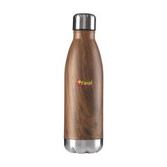 Vue Topflask Wood 500 ml bouteille de couleur marron| Krokrodeal