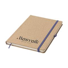 Vue CorkNote A5 carnet de notes de couleur bleu| Krokrodeal