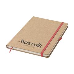 Vue CorkNote A5 carnet de notes de couleur rouge| Krokrodeal