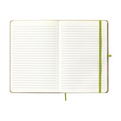 Vue CorkNote A5 carnet de notes de couleur vert| Krokrodeal