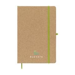 Vue CorkNote A5 carnet de notes de couleur vert| Krokrodeal