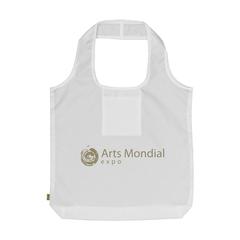 Vue RPET Shopper sac de courses pliable de couleur blanc| Krokrodeal