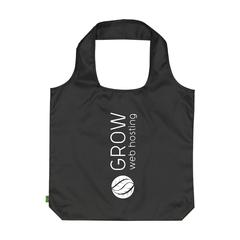 Vue RPET Shopper sac de courses pliable de couleur noir| Krokrodeal