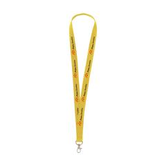 Vue KeyCord Budget 2 cm tour de cou de couleur jaune| Krokrodeal