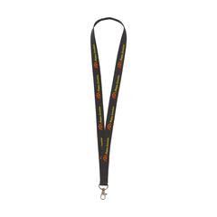 Vue KeyCord Budget 2 cm tour de cou de couleur noir| Krokrodeal