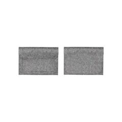 Vue Papillon RPET étui pour ordinateur portable de couleur gris| Krokrodeal