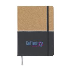 Vue Journal Cork Notebook carnet de notes de couleur noir| Krokrodeal