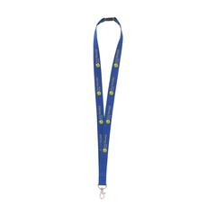 Vue KeyCord Budget Safety 2 cm tour de cou de couleur bleu| Krokrodeal