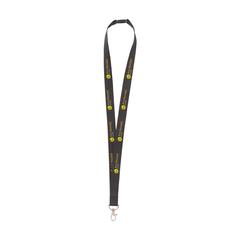 Vue KeyCord Budget Safety 2 cm tour de cou de couleur noir| Krokrodeal