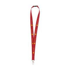 Vue KeyCord Budget Safety 2 cm tour de cou de couleur rouge| Krokrodeal