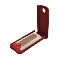 Vue Stripe Plaster Box pansements de couleur rouge| Krokrodeal