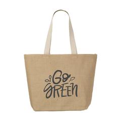 Vue Elegance Bag sac de courses en jute de couleur blanc| Krokrodeal