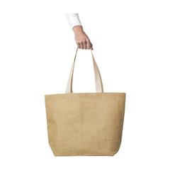 Vue Elegance Bag sac de courses en jute de couleur blanc| Krokrodeal