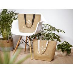 Vue Elegance Bag sac de courses en jute de couleur blanc| Krokrodeal