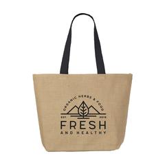Vue Elegance Bag sac de courses en jute de couleur noir| Krokrodeal