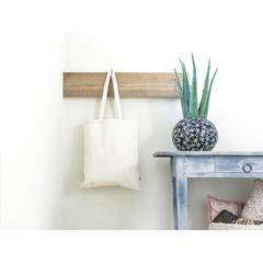 Vue Organic Canvas Shopper (320 g/m²) sac de couleur blanc| Krokrodeal