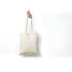 Vue Organic Canvas Shopper (320 g/m²) sac de couleur blanc| Krokrodeal