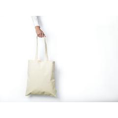 Vue Organic Cotton Shopper (140 g/m²) sac de couleur blanc| Krokrodeal