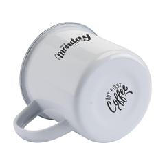 Vue Retro émail Mug de couleur bleu| Krokrodeal