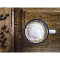 Vue Retro émail Mug de couleur bleu| Krokrodeal