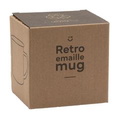 Vue Retro émail Mug de couleur bleu| Krokrodeal