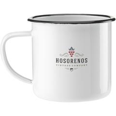 Vue Retro émail Mug de couleur blanc| Krokrodeal