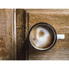 Vue Retro émail Mug de couleur blanc| Krokrodeal