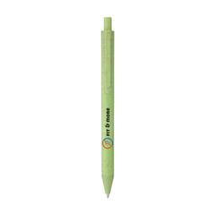 Vue Stylo Wheat-Cycled stylo en paille de blé de couleur vert| Krokrodeal