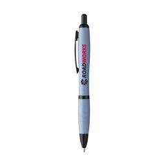 Vue Athos Wheat-Cycled Pen stylo en paille de blé de couleur bleu| Krokrodeal
