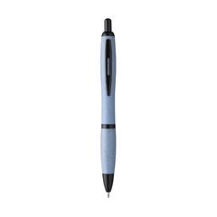 Vue Athos Wheat-Cycled Pen stylo en paille de blé de couleur bleu| Krokrodeal