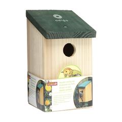 Vue Birdhouse nichoir de couleur marron| Krokrodeal