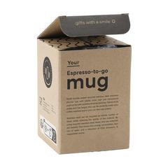 Vue Espresso-to-Go Mug RCS Recycled Steel 170 ml de couleur gris| Krokrodeal