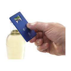 Vue Carta Opener GRS Recycled Alu ouvre-bouteille de couleur bleu| Krokrodeal