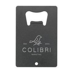 Vue Carta Opener GRS Recycled Alu ouvre-bouteille de couleur noir| Krokrodeal