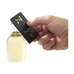 Vue Carta Opener GRS Recycled Alu ouvre-bouteille de couleur noir| Krokrodeal