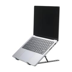 Vue Standby GRS Recycled Alu Laptop Stand support de couleur gris| Krokrodeal