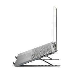 Vue Standby GRS Recycled Alu Laptop Stand support de couleur gris| Krokrodeal