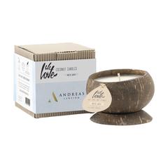Vue We Love The Planet Coconut Candle bougie de couleur blanc| Krokrodeal
