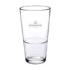 Vue Verre à bière Empilable 340 ml de couleur translucide| Krokrodeal