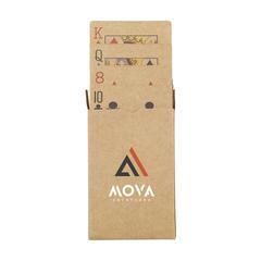 Vue Recycled Playing Cards Single jeu de cartes de couleur marron| Krokrodeal